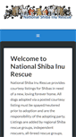 Mobile Screenshot of nationalshibarescue.org