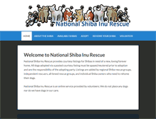 Tablet Screenshot of nationalshibarescue.org